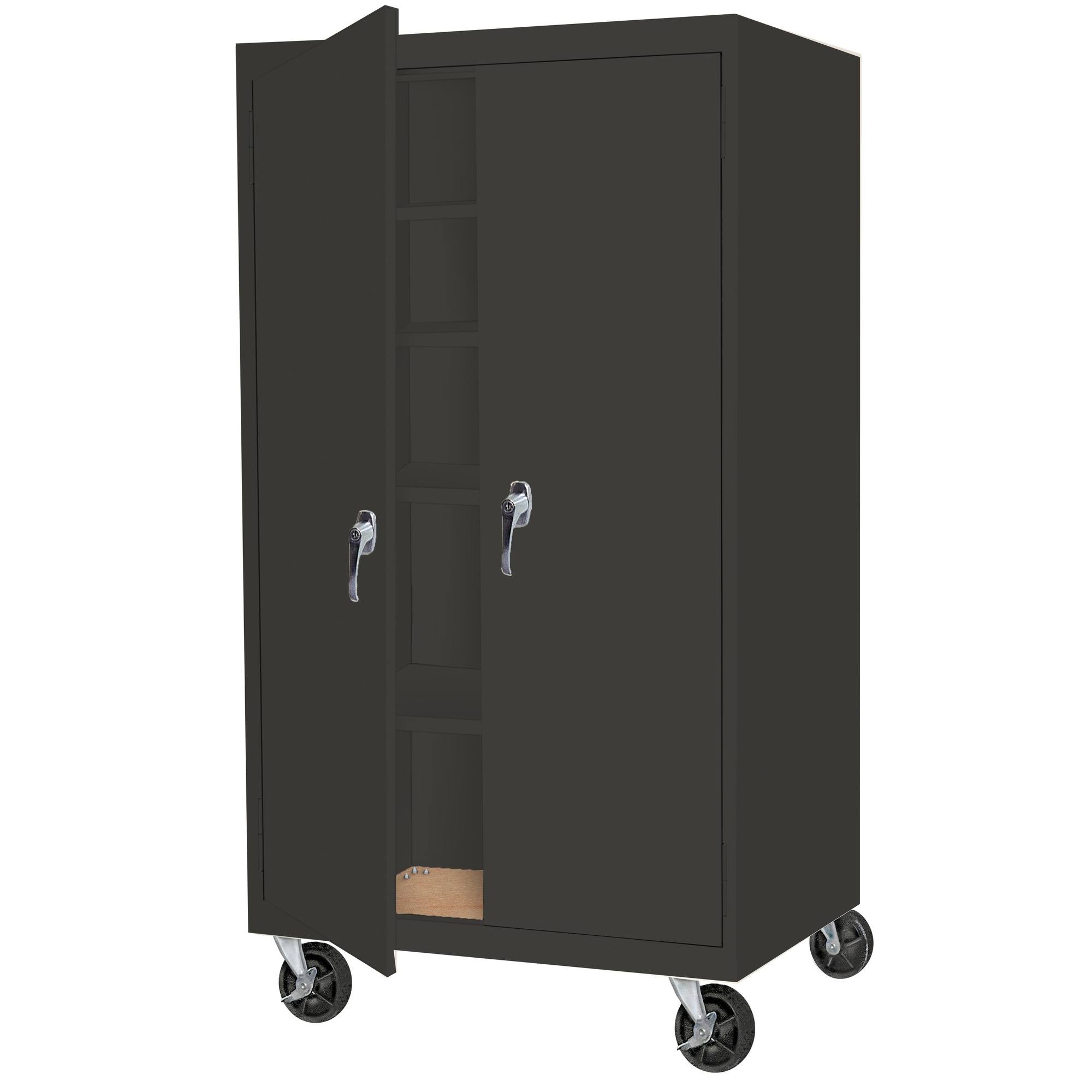 Steel Cabinets USA, 36in.x24in.x78in. Charcoal Mobile Cabinet Full Assembled, Height 78 in, Width 36 in, Color Charcoal, Model# MAAH-36782RB-C
